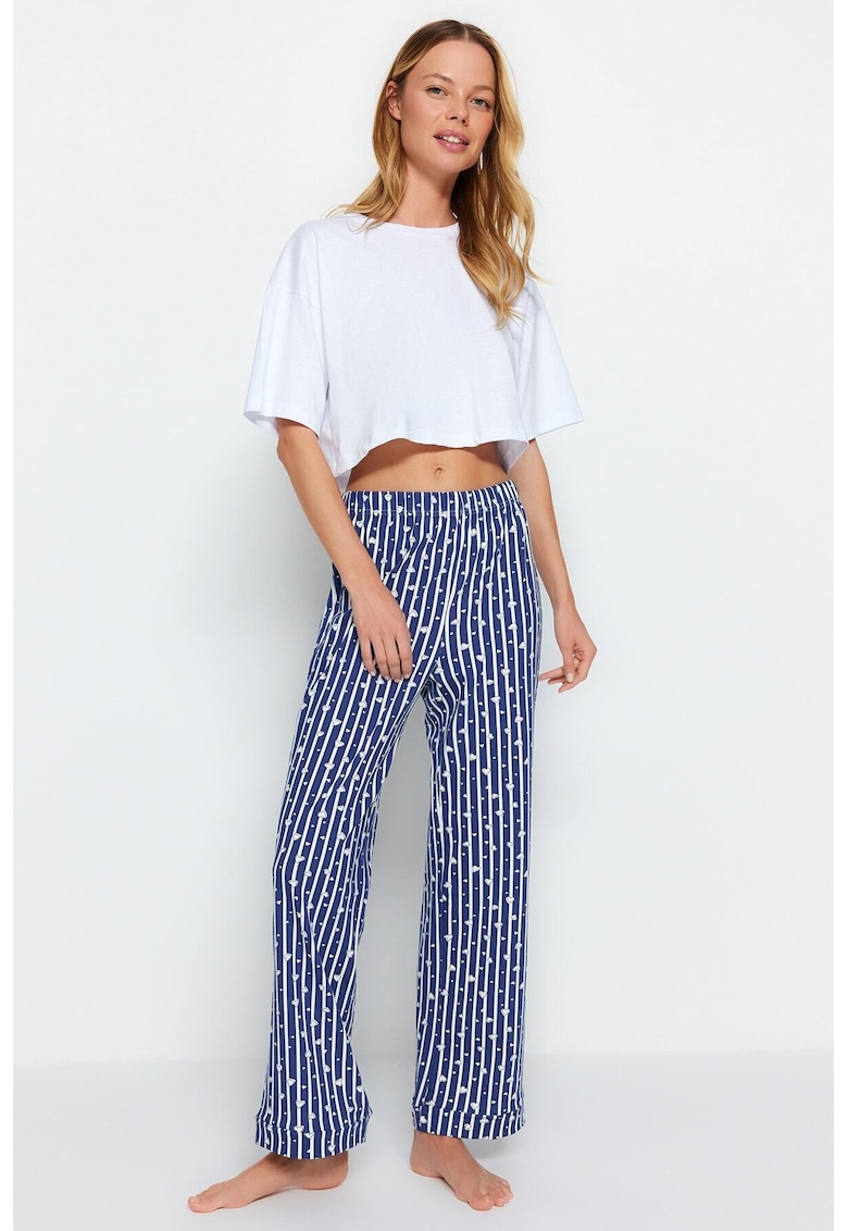 Pantaloni de pijama dama 750397871 - Bumbac/Elastan