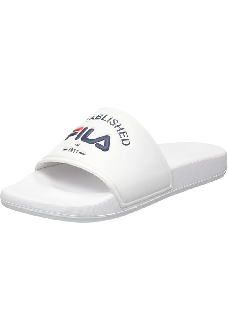 Papuci pentru femei - material sintetic - culoare albă - Alb