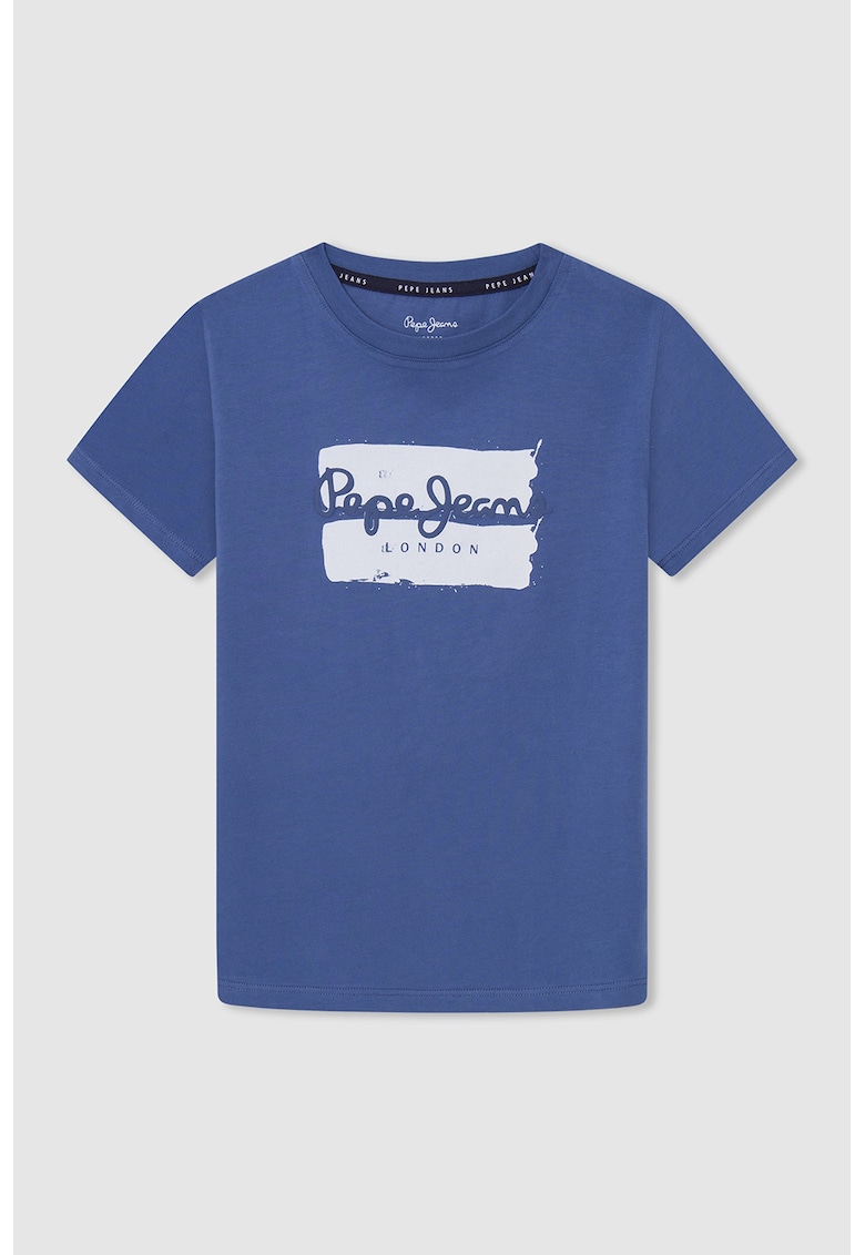 Tricou de bumbac cu imprimeu logo