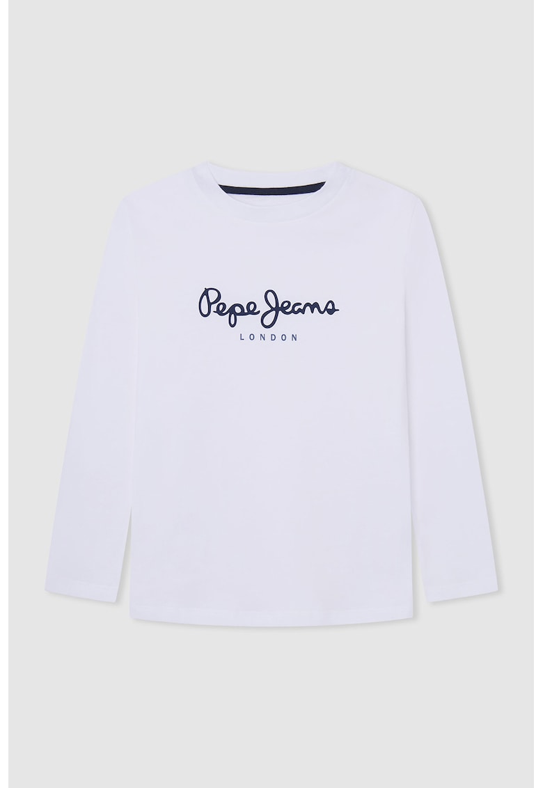 Bluza de bumbac cu imprimeu logo