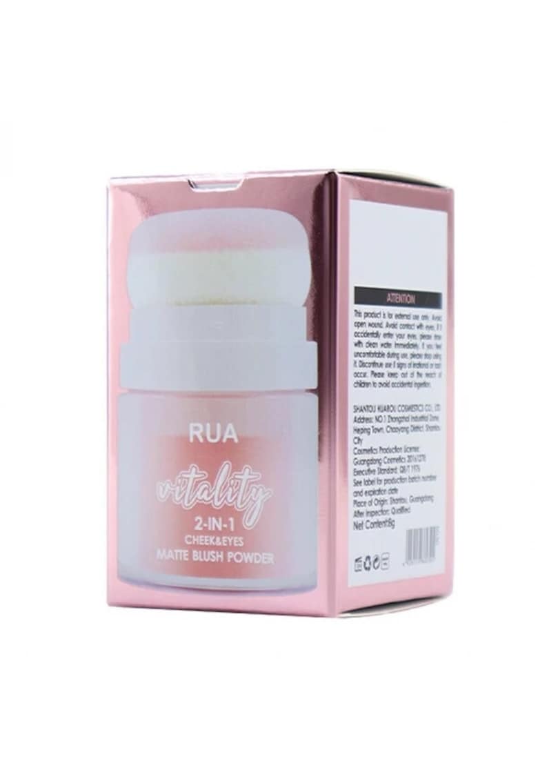 Fard de Obraz Mat - Vitality Blush - cu Burete Aplicator - 8 gwqfzx