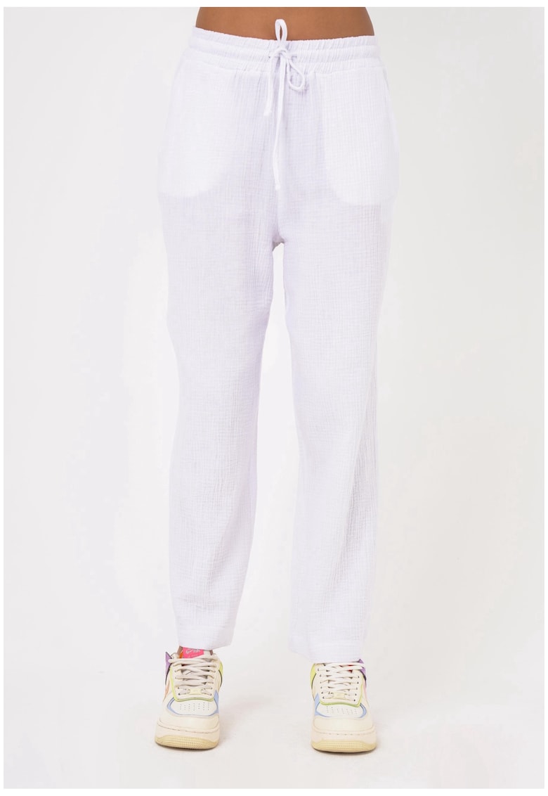 Pantaloni de bumbac organic cu buzunare laterale