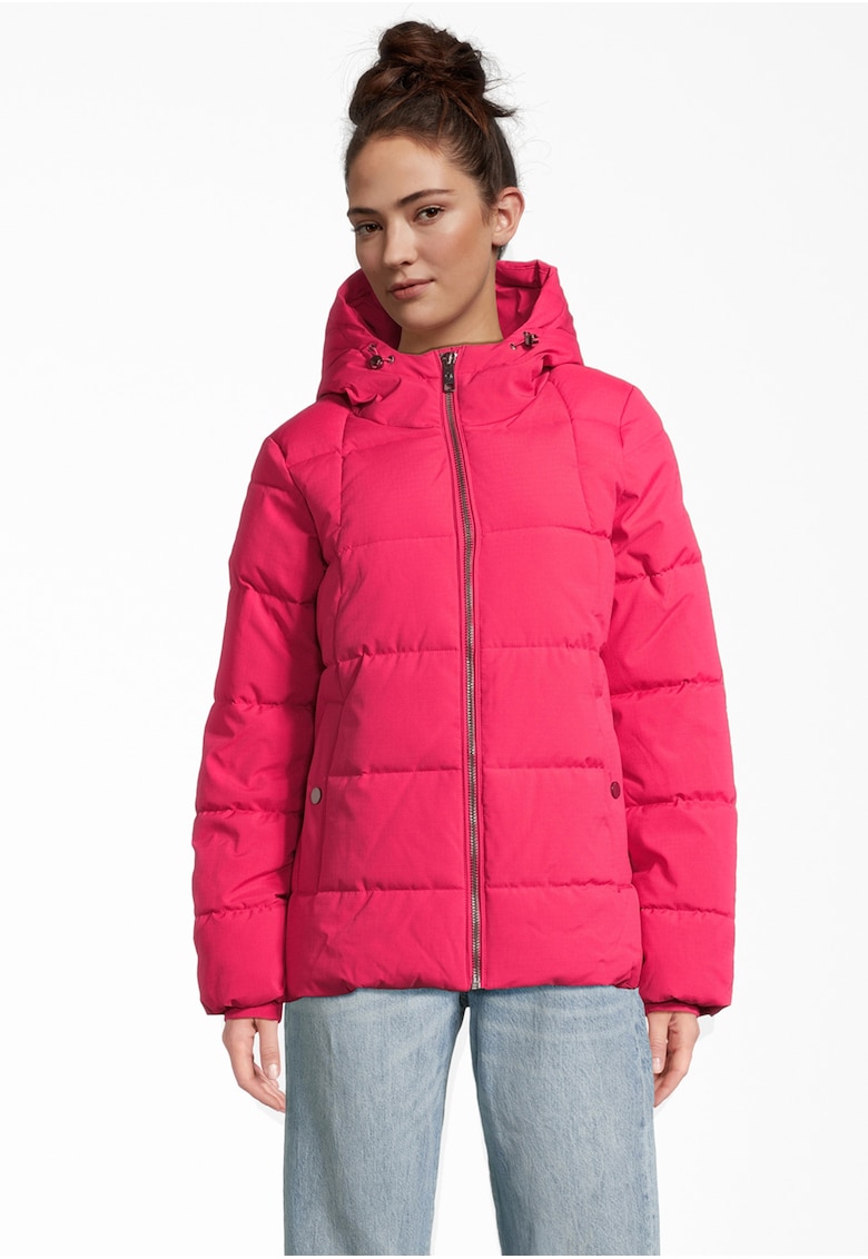 Geaca cu vatelina si gluga - Roz