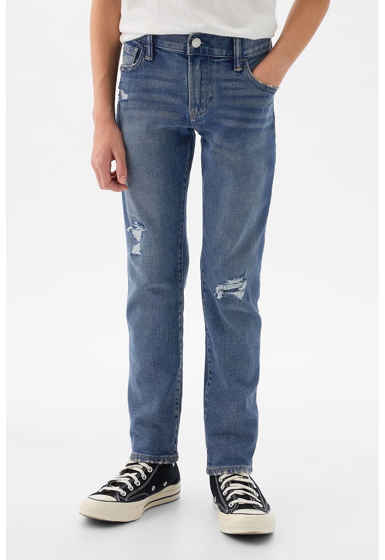 Blugi slim fit Washwell - Albastru