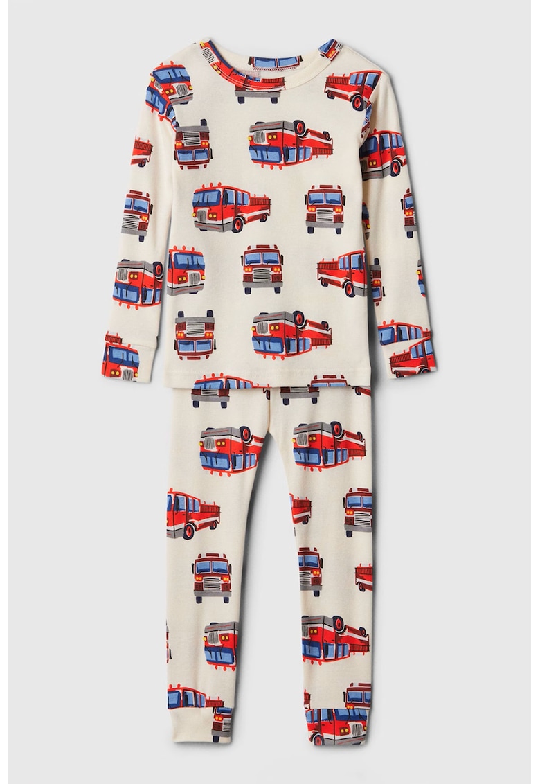 Pijama cu model si maneci lungi