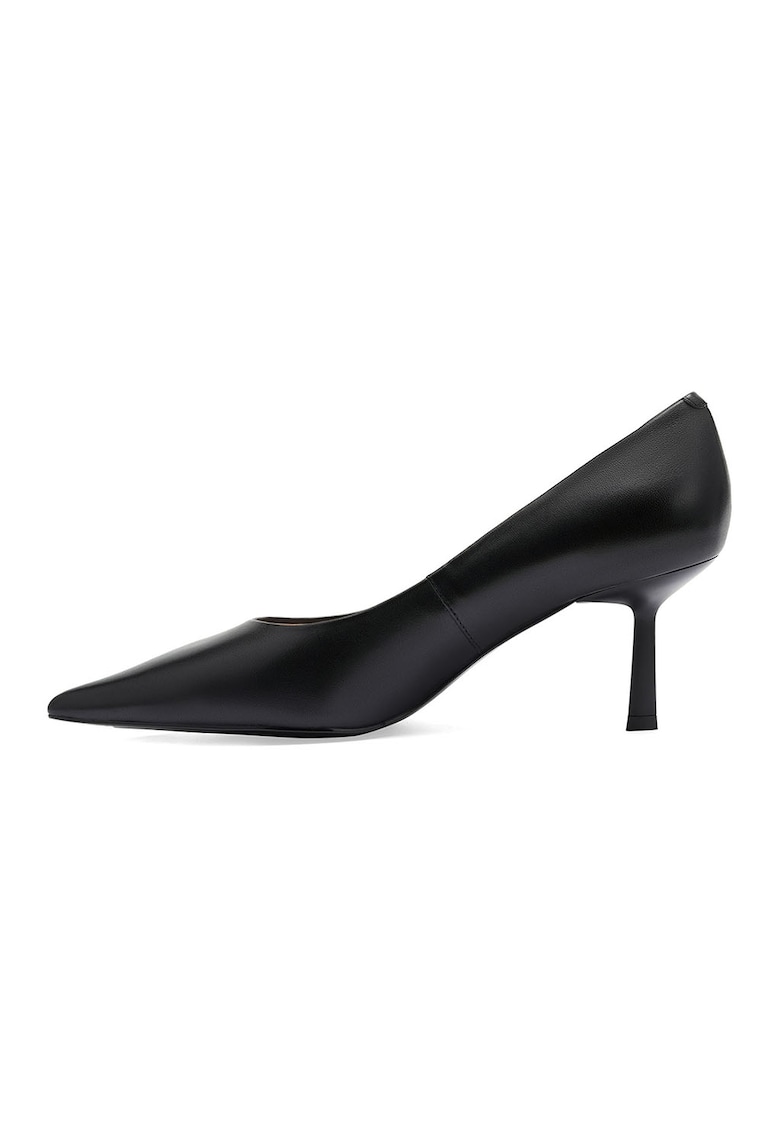 Pantofi stiletto de piele cu varf ascutit