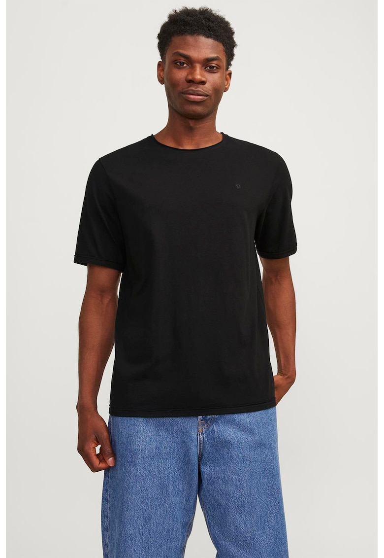 Tricou din bumbac cu model uni Rydes