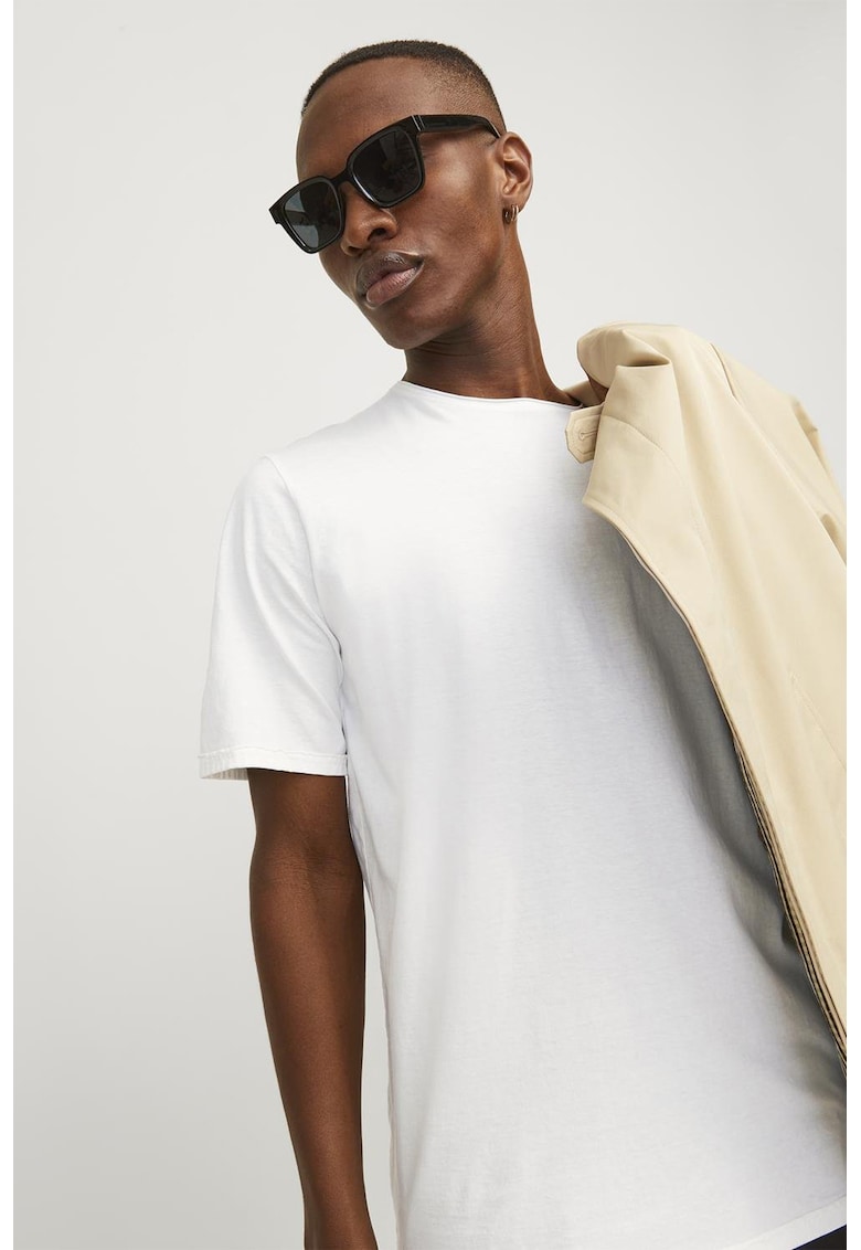 Tricou din bumbac cu model uni Rydes
