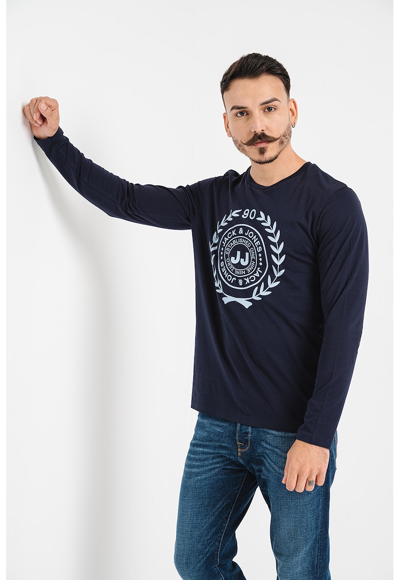 Bluza de bumbac cu imprimeu logo