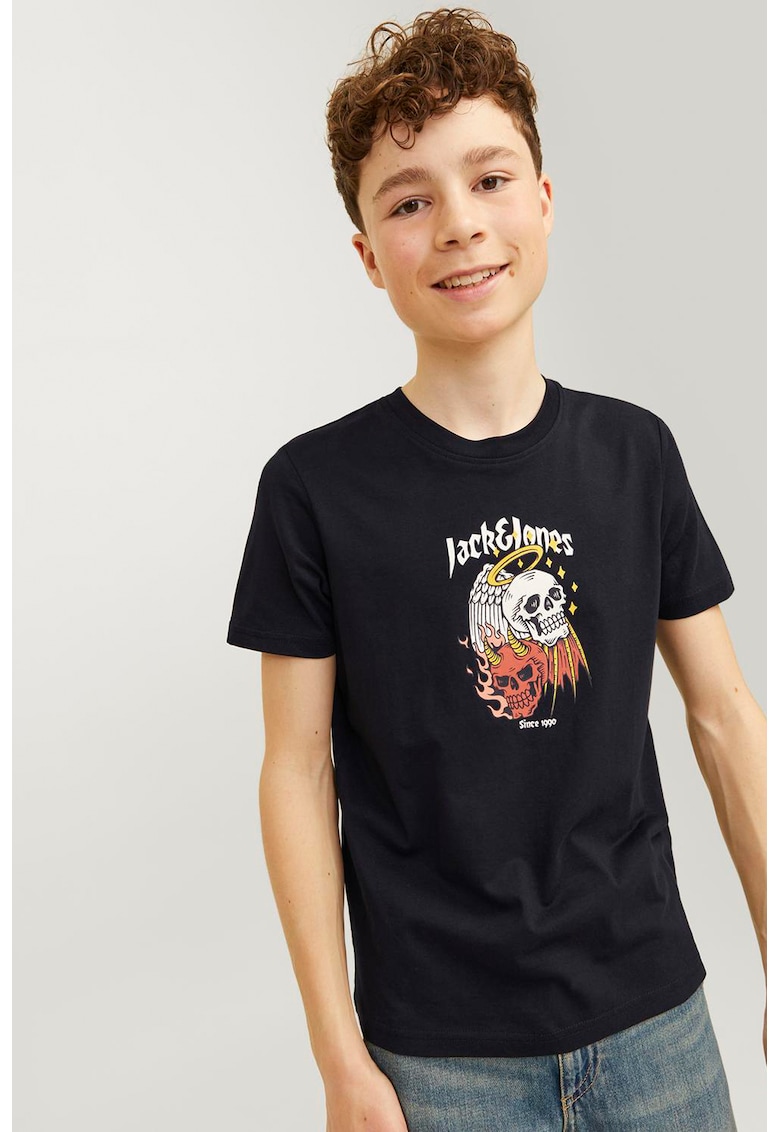 Tricou de bumbac cu imprimeu Seven