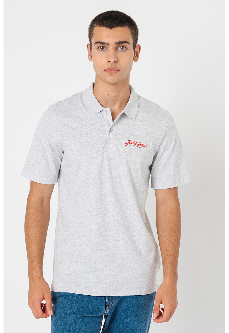 Tricou polo cu fenta cu nasturi