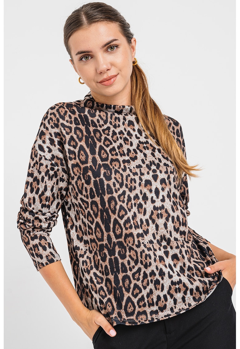 Pulover cu model animal print Tonsy