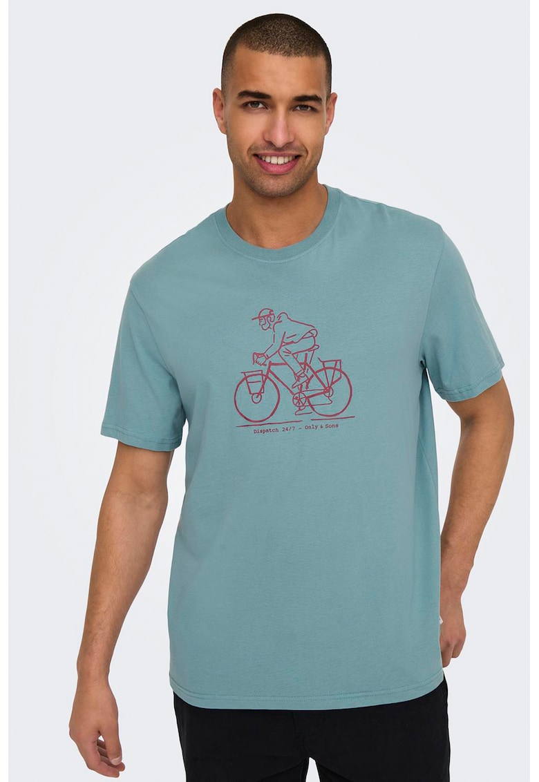 Tricou de bumbac organic cu imprimeu