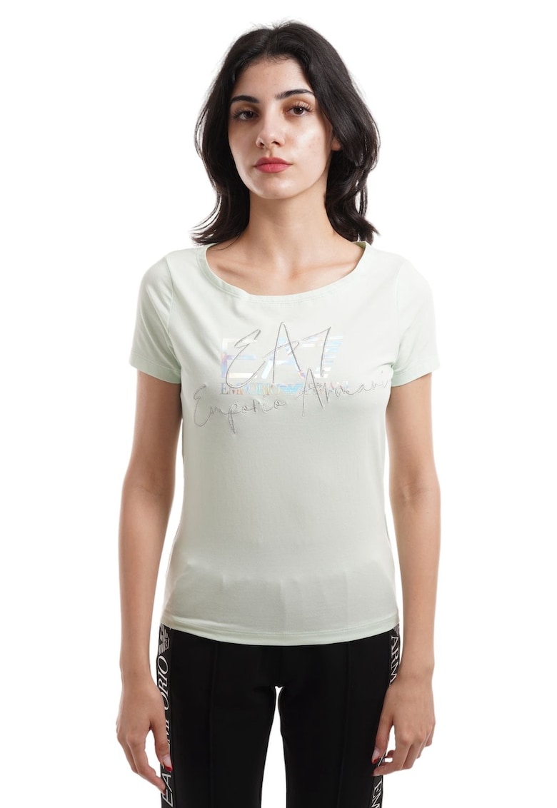 Tricou Emporio Armani Train Logo Series W Handwritten Tee Crossover 3DTT26TJFKZ01880