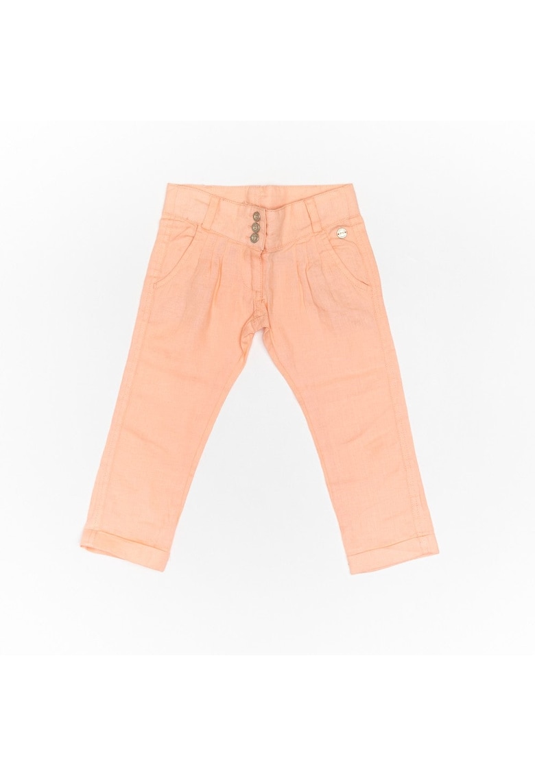 Pantaloni lungi fetite - din in - 50442-1