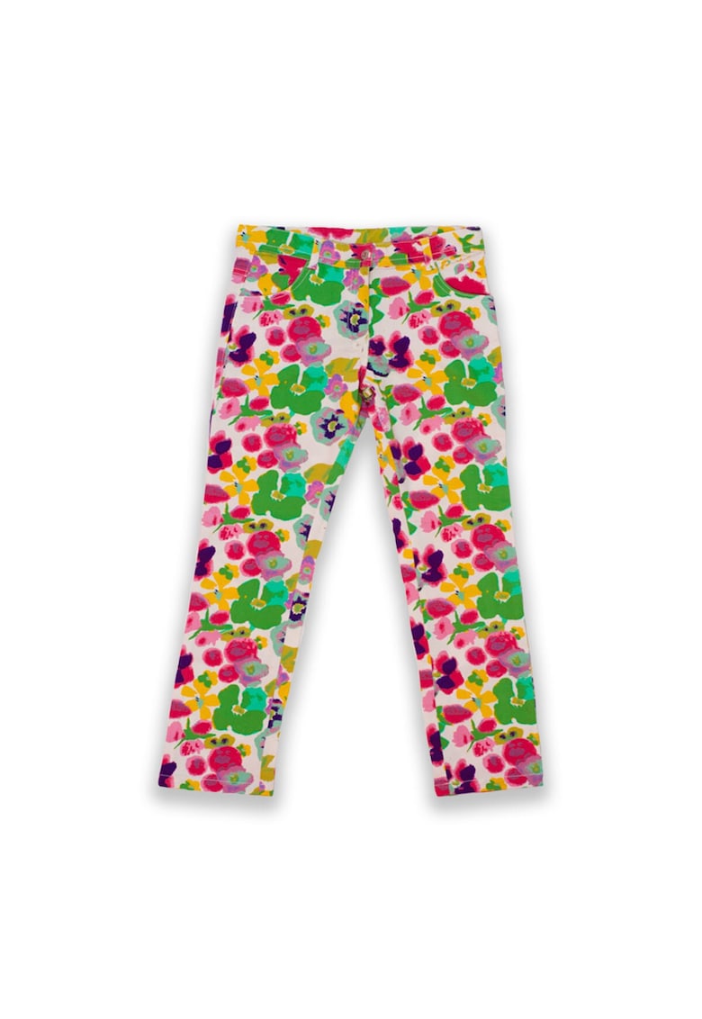 Pantaloni lungi inflorati - fetite - 36432 - Multicolor -