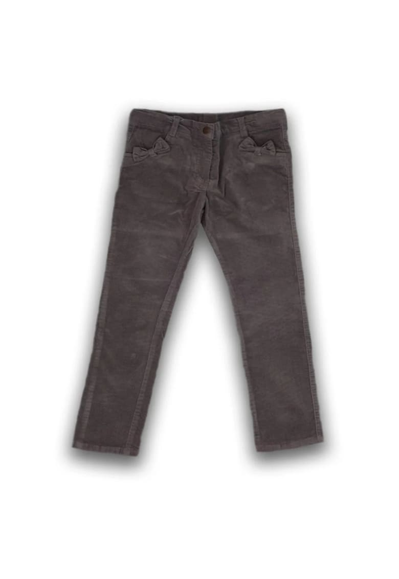 Pantaloni fetite - buzunar cu fundita - 12832