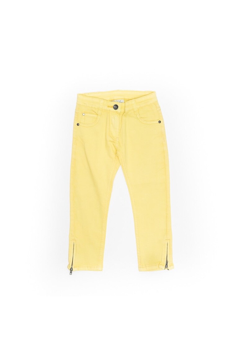 Blugi cu fermoar la glezna -  fetite - 10432-2