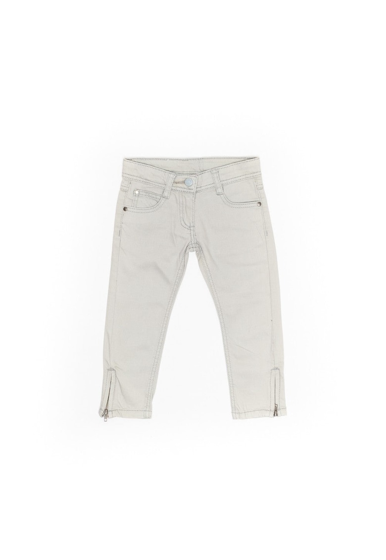 Blugi cu fermoar la glezna -  fetite - 13442-2