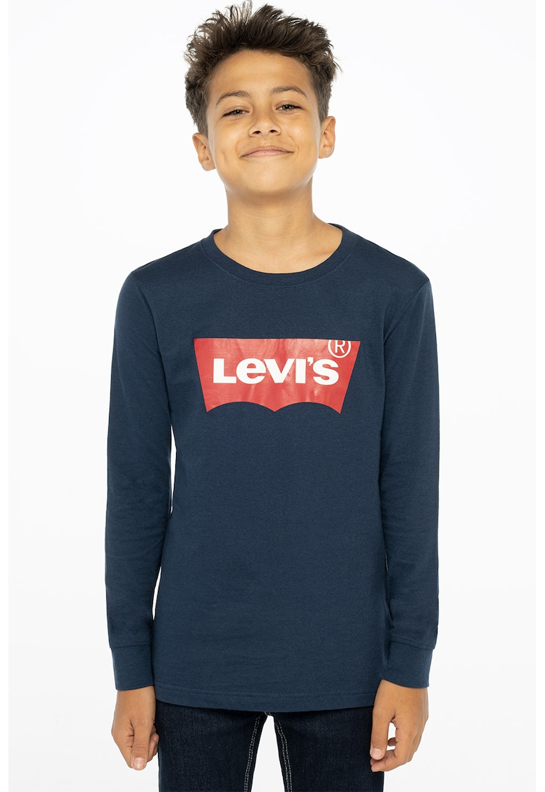 Bluza din bumbac cu imprimeu logo