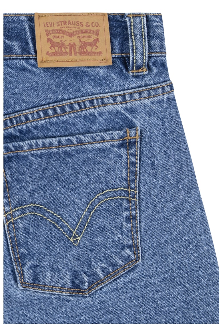 Blugi cu croiala ampla si model in doua nuante