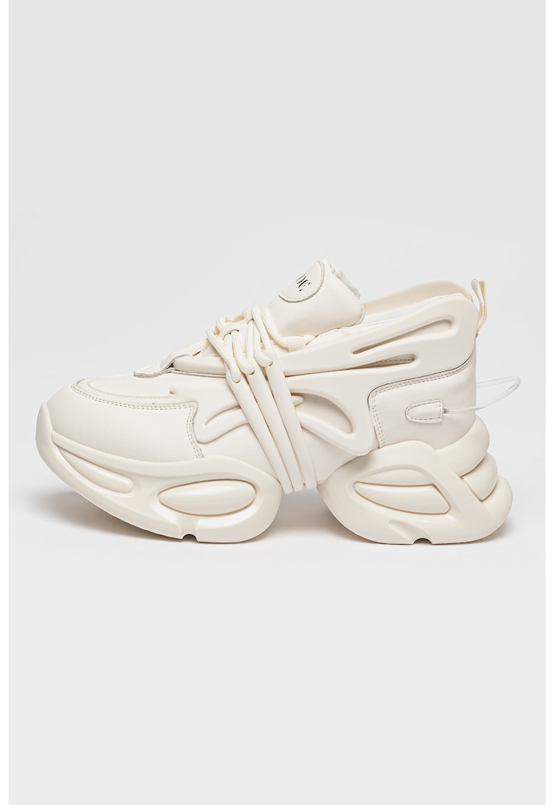 Pantofi sport de piele cu aspect masiv