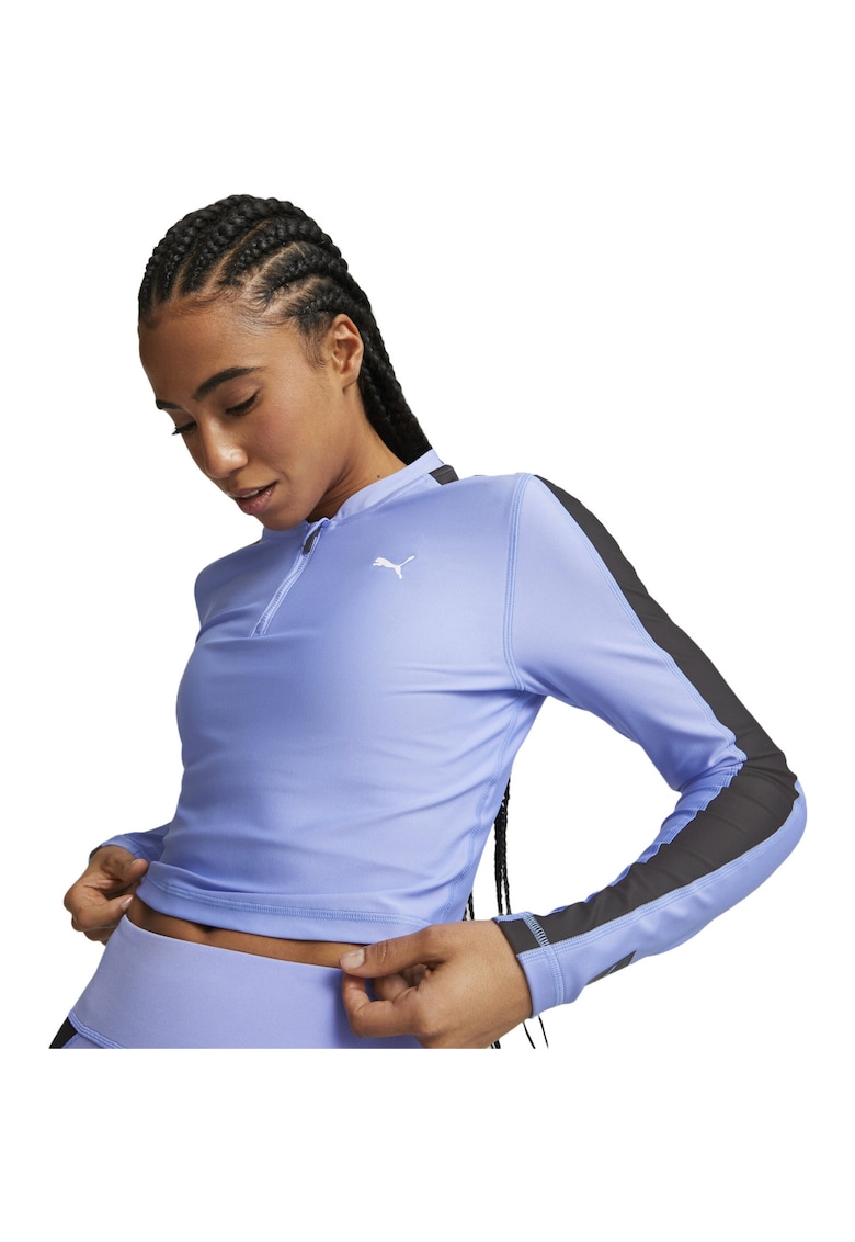 Bluza femei Fit Eversculpt 14 Zip - Albastru