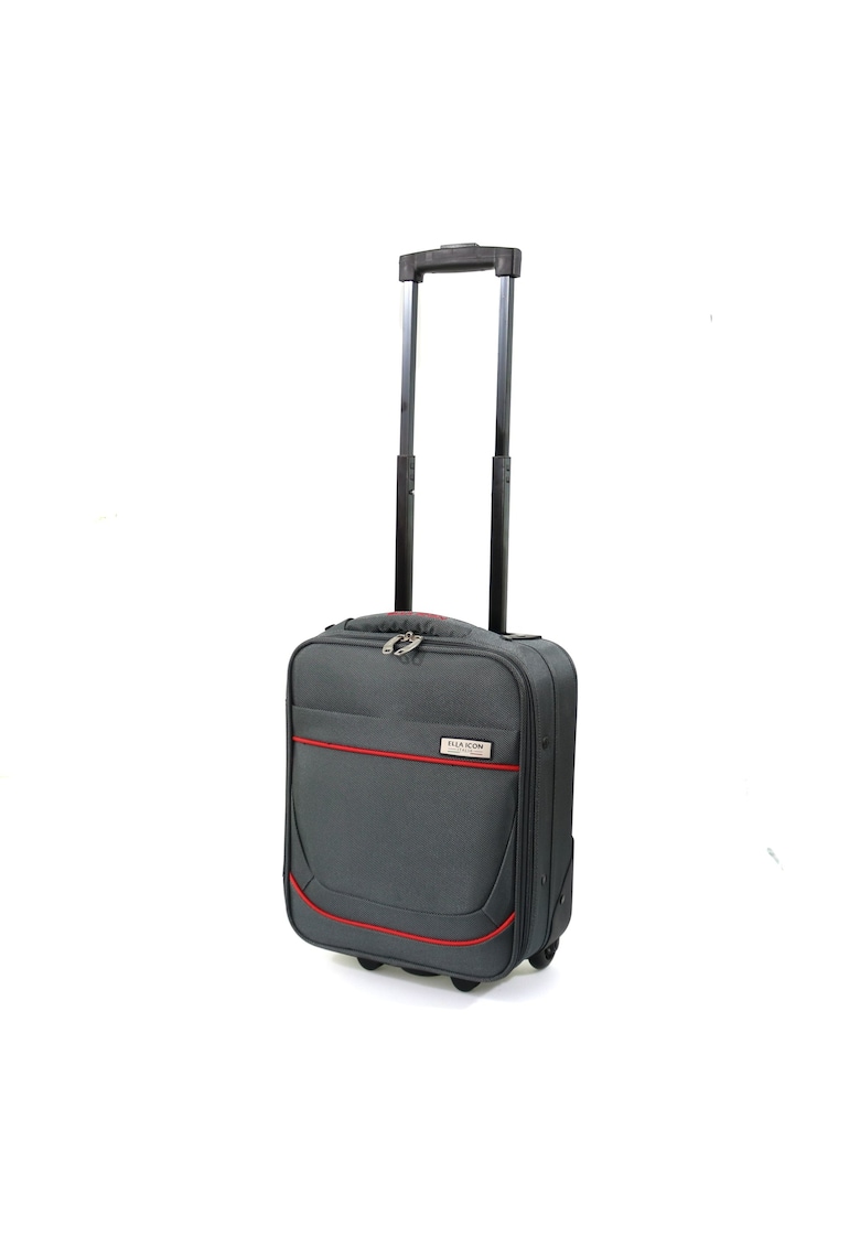 Troler Carla - Gri/rosu - 40x30x15 cm