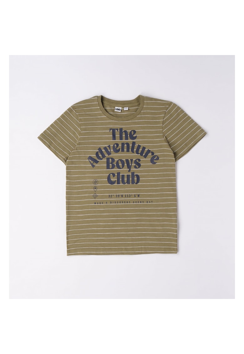 Tricou in dungi pentru baiat - 4.6395 - Kaki -