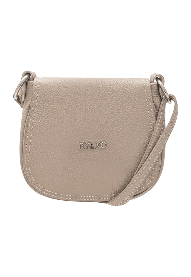 Geanta crossbody de piele cu logo