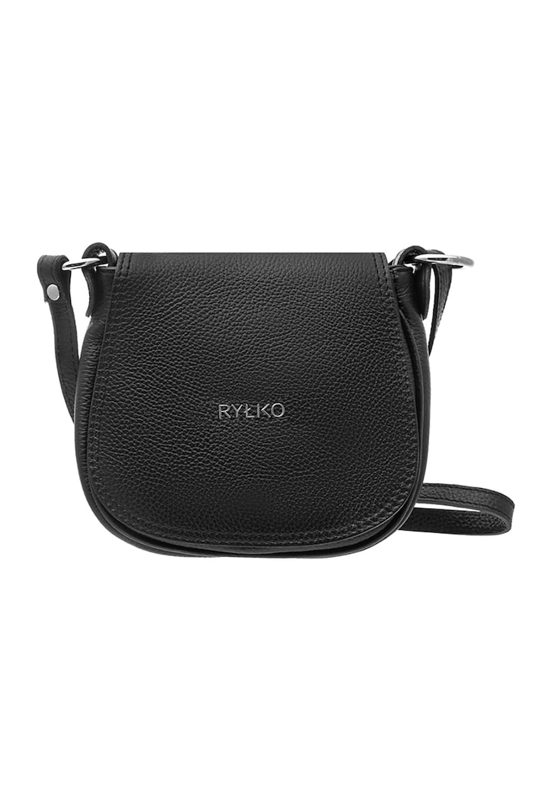 Geanta crossbody de piele cu logo