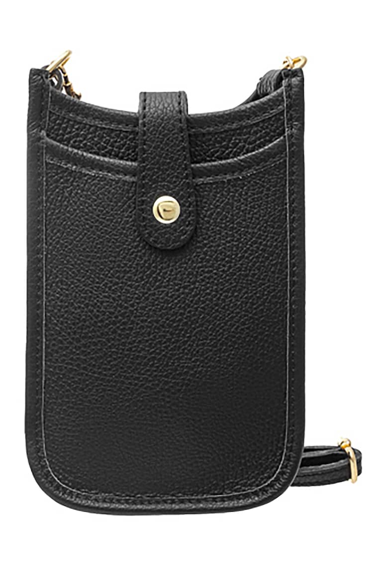 Geanta crossbody de piele si piele intoarsa