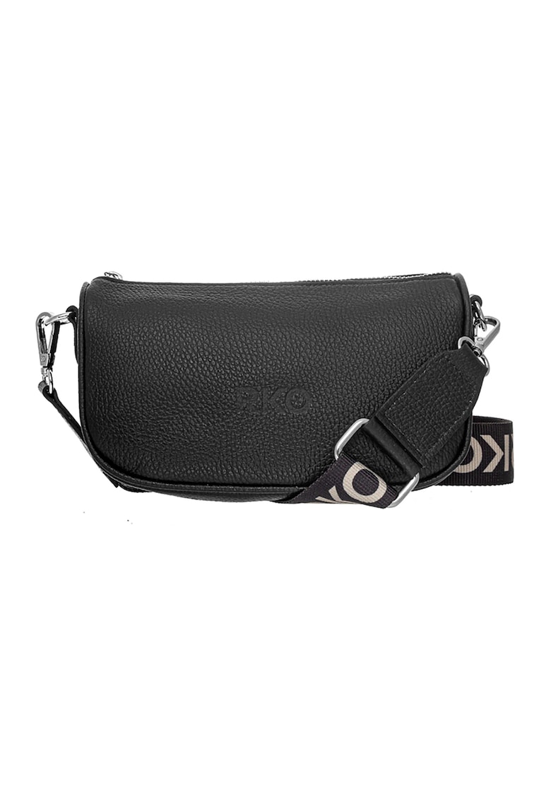 Geanta crossbody de piele cu bareta detasabila