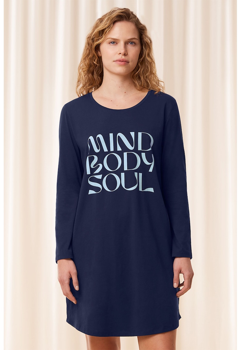 Camasa de noapte cu text