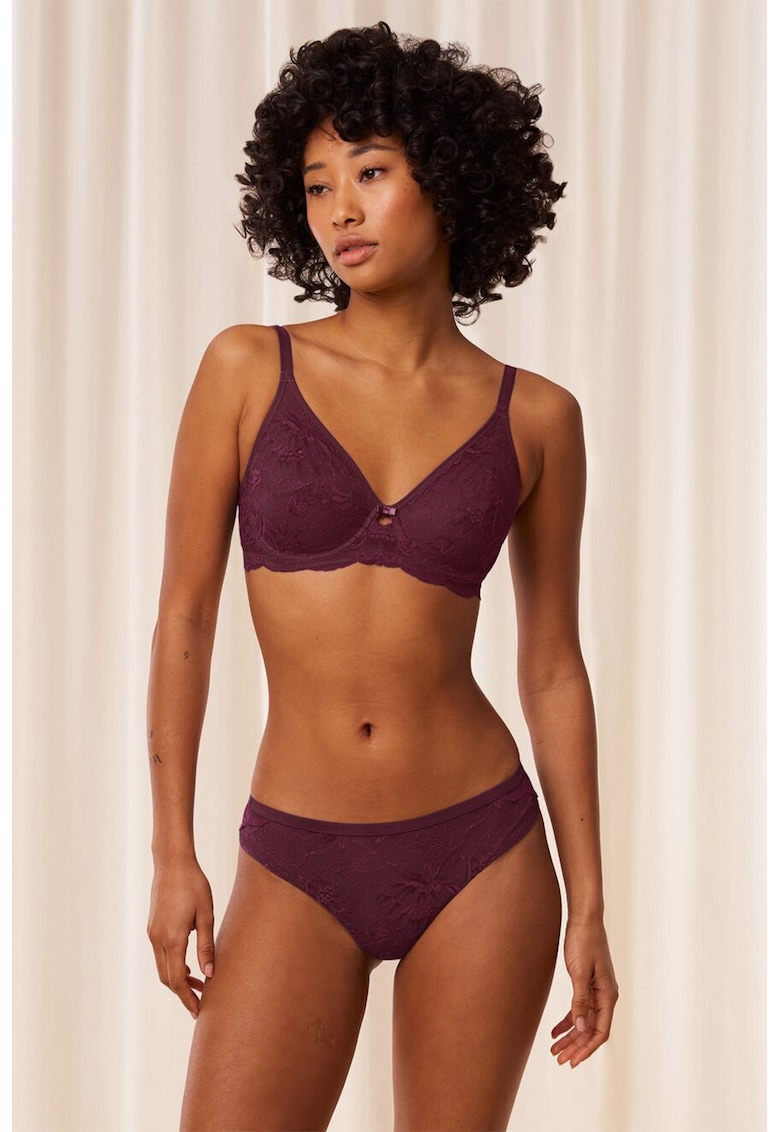 Sutien cu sustinere metalica Charm - Violet tyrian