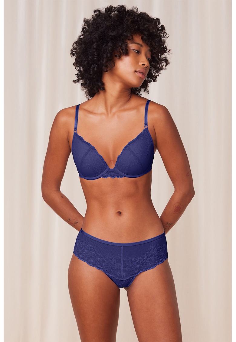 Sutien push-up Bright Spotlight - Albastru indigo