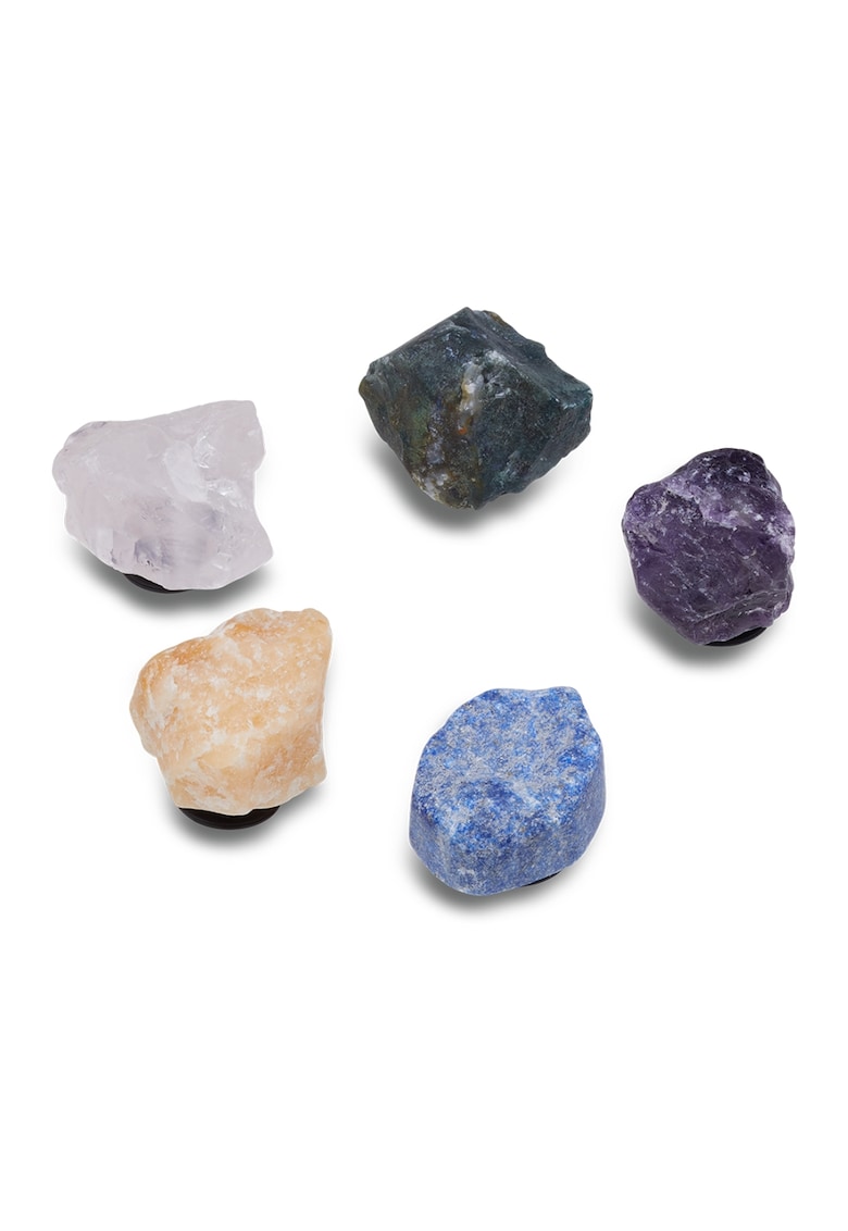 Set de accesorii jibbitz cu model piatra - 5 piese