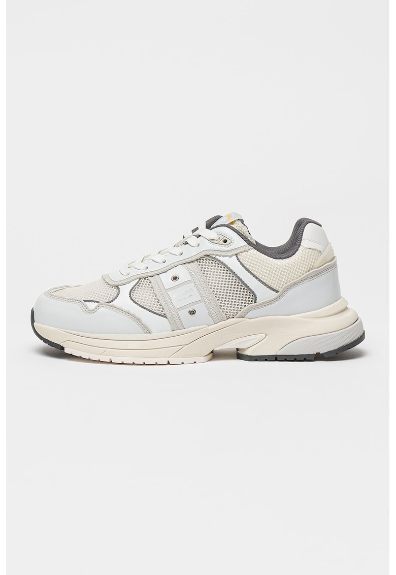 Pantofi sport din piele ecologica cu garnituri din material textil Eagle