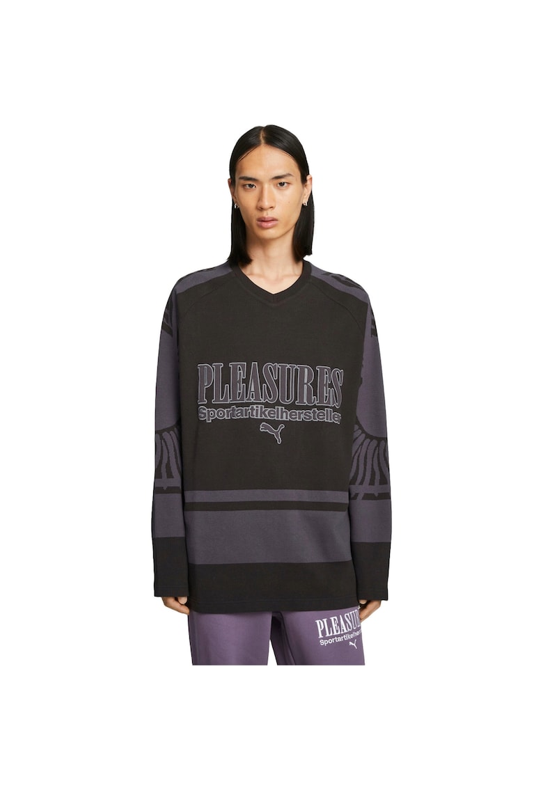 Bluza barbati X Pleasures Hockey Jersey 29647 - Negru -
