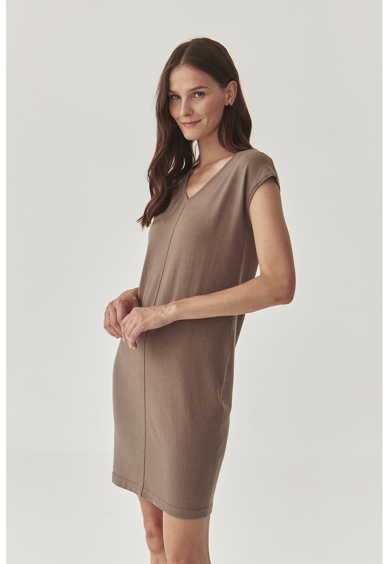 Rochie dreapta cu decolteu in V