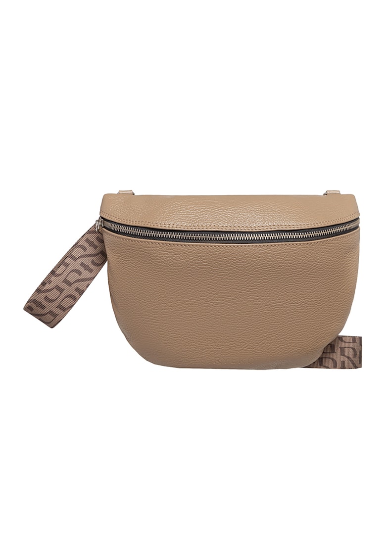 Geanta crossbody de piele cu aspect texturat