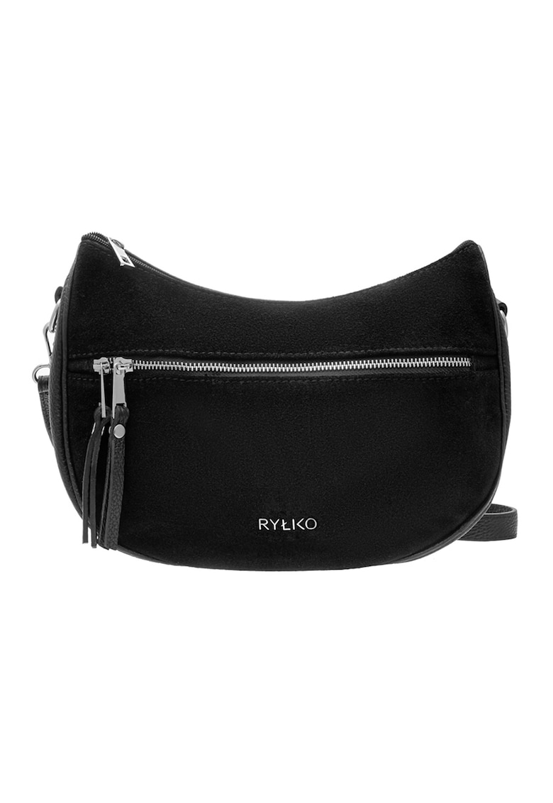 Rylko - Geanta crossbody de piele si piele intoarsa