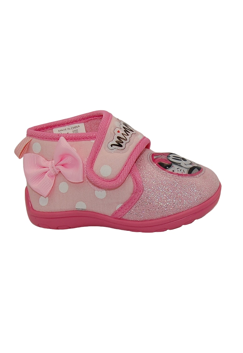 Pantofi sport cu imprimeu Minnie Mouse si velcro