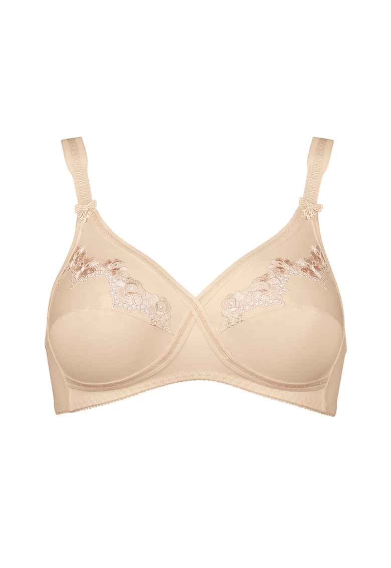 Sutien Elasti Cross+Cotton - fara armatura - bej deschis