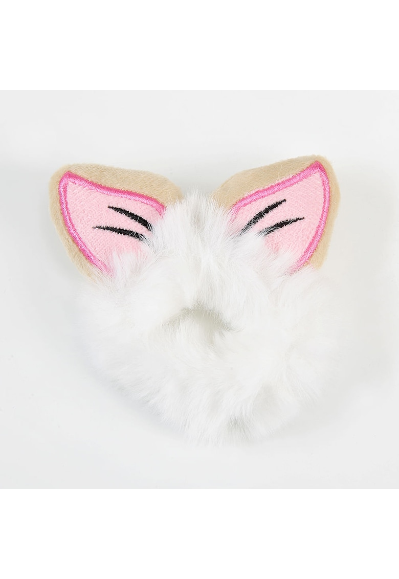 Elastic de par alb cu urechi pisica