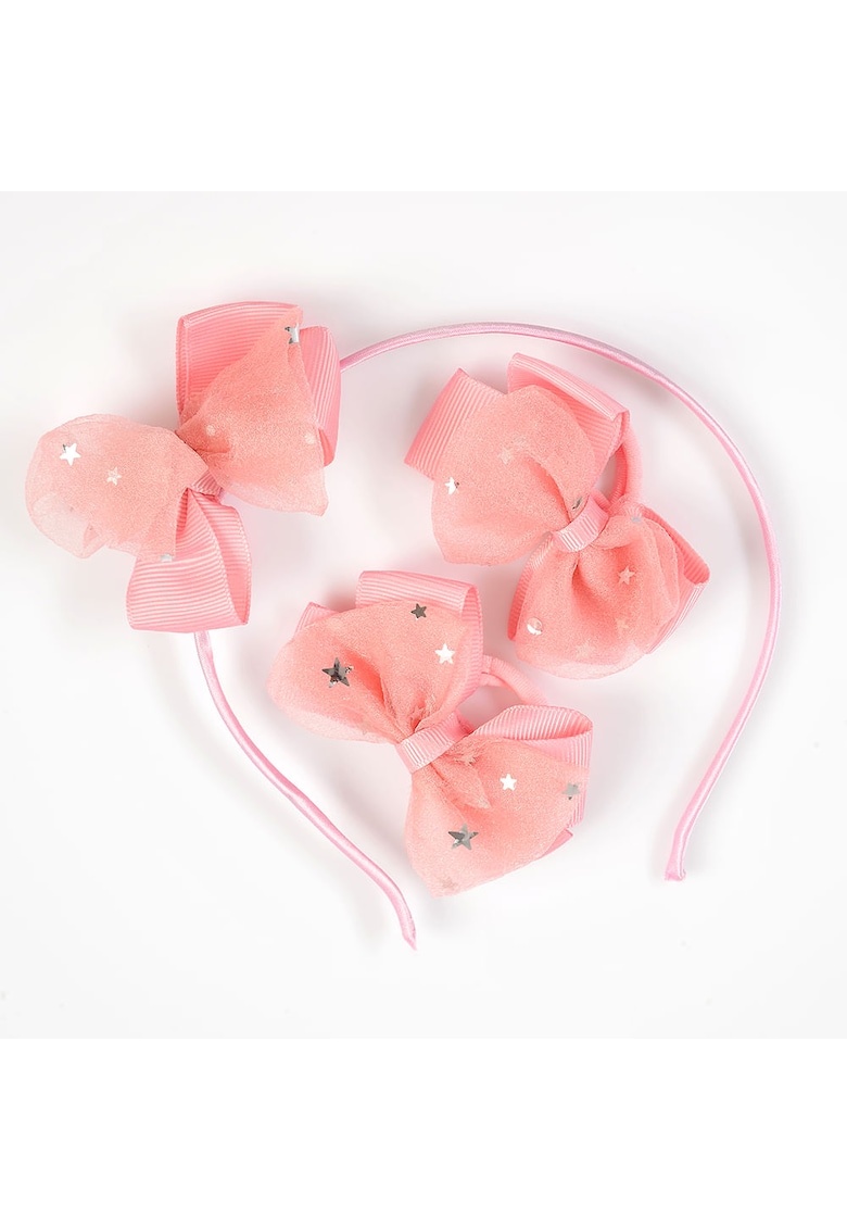 Set 3 accesorii par roz pentru copii