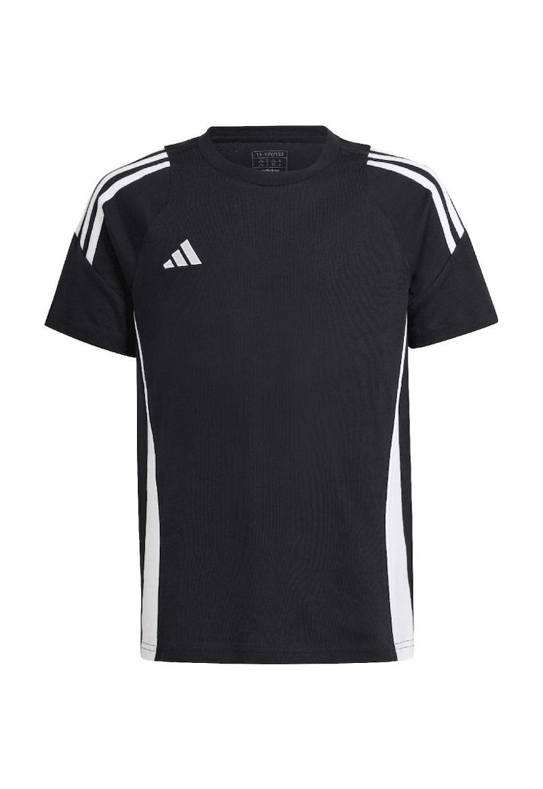 Tricou sport copii tiro 24 jr - bumbac - alb/negru