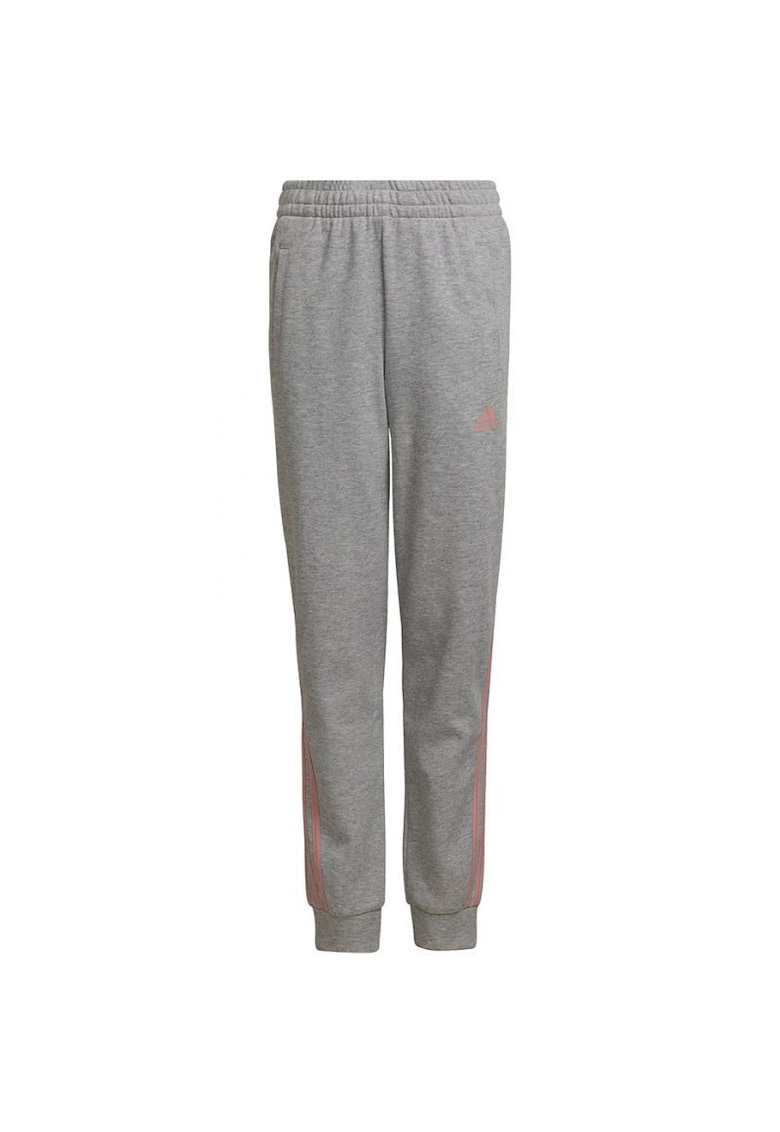 Pantaloni sport copii - 3-Stripes - Bumbac - Gri