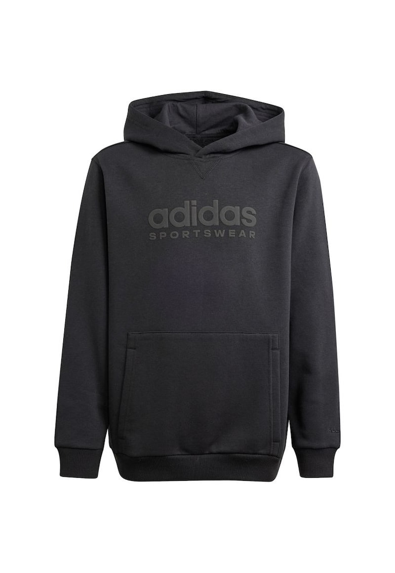 Hanorac sport copii - Bumbac/Poliester - Negru -