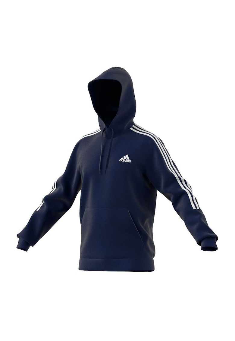 Hanorac Essentials Fleece 3 Stripes - Bumbac - Bleumarin -
